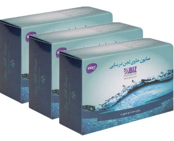 صابون درمانی  حاوی لجن دریایی دست و صورت-پک 3 عددی